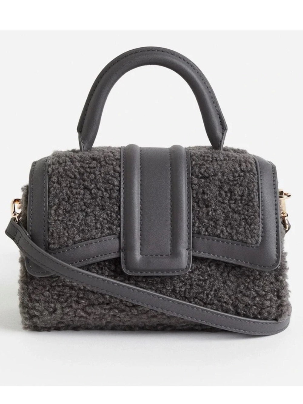 Zara Gray Shearling Crossbody Satchel - Women Bags
Perfect condition never used